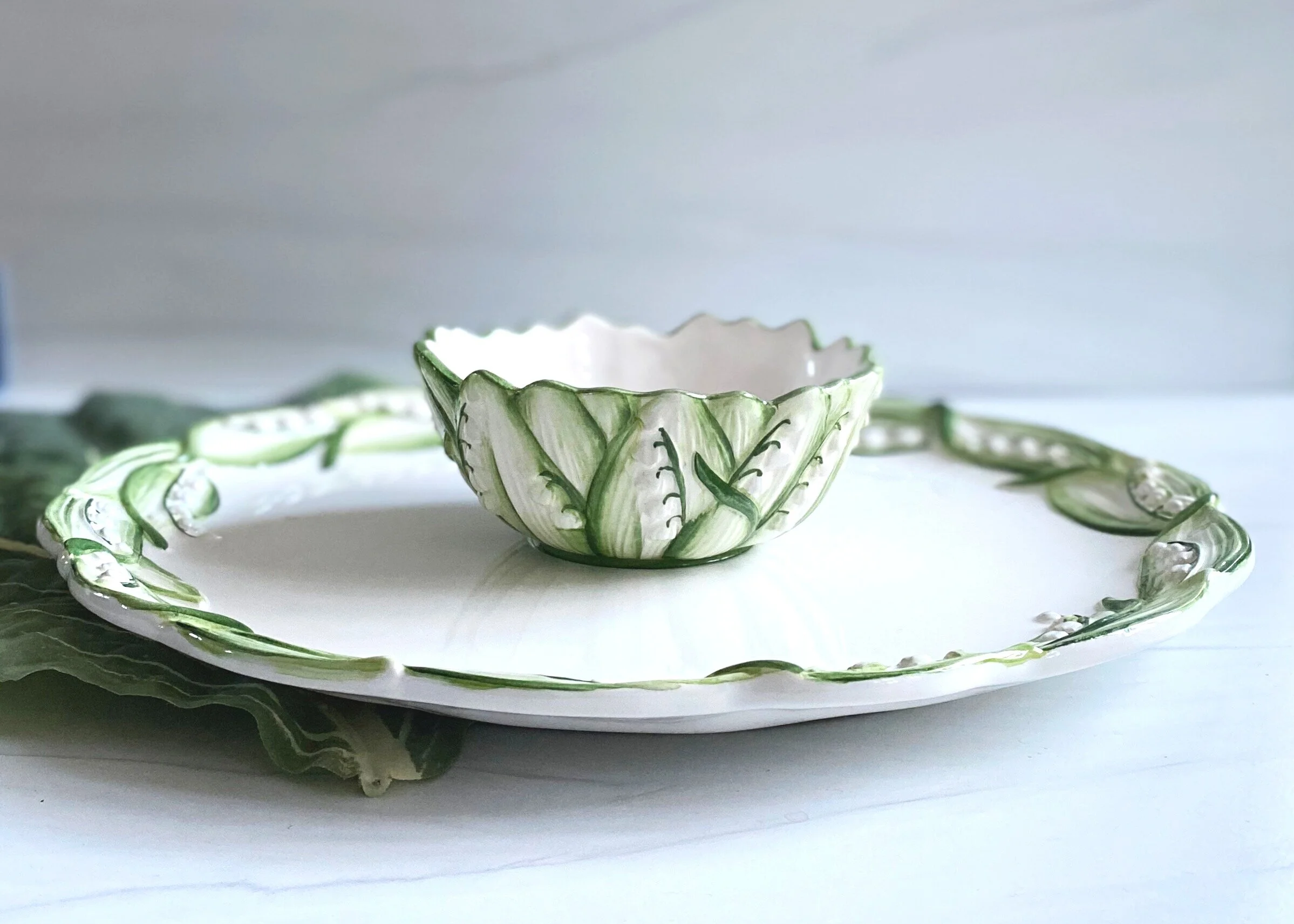 Collections | Lily of the Valley — Hand painted Italian tableware